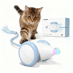 Interactive Cat Toys for Indoor Cats by Cheerble, Automatic Moving Kitten Toys, Wicked Mouse Neo Cat Toy with Tail & Lights, Pet Cat Supplies, Rechargeable Cat Toys for Bored Indoor Adult Cats