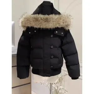 Autumn Winter Hooded Jacket Women Outerwear Thick Dowon Cotton Padded Slim Short Parkas Female Cropped Puffer Bubble Coat