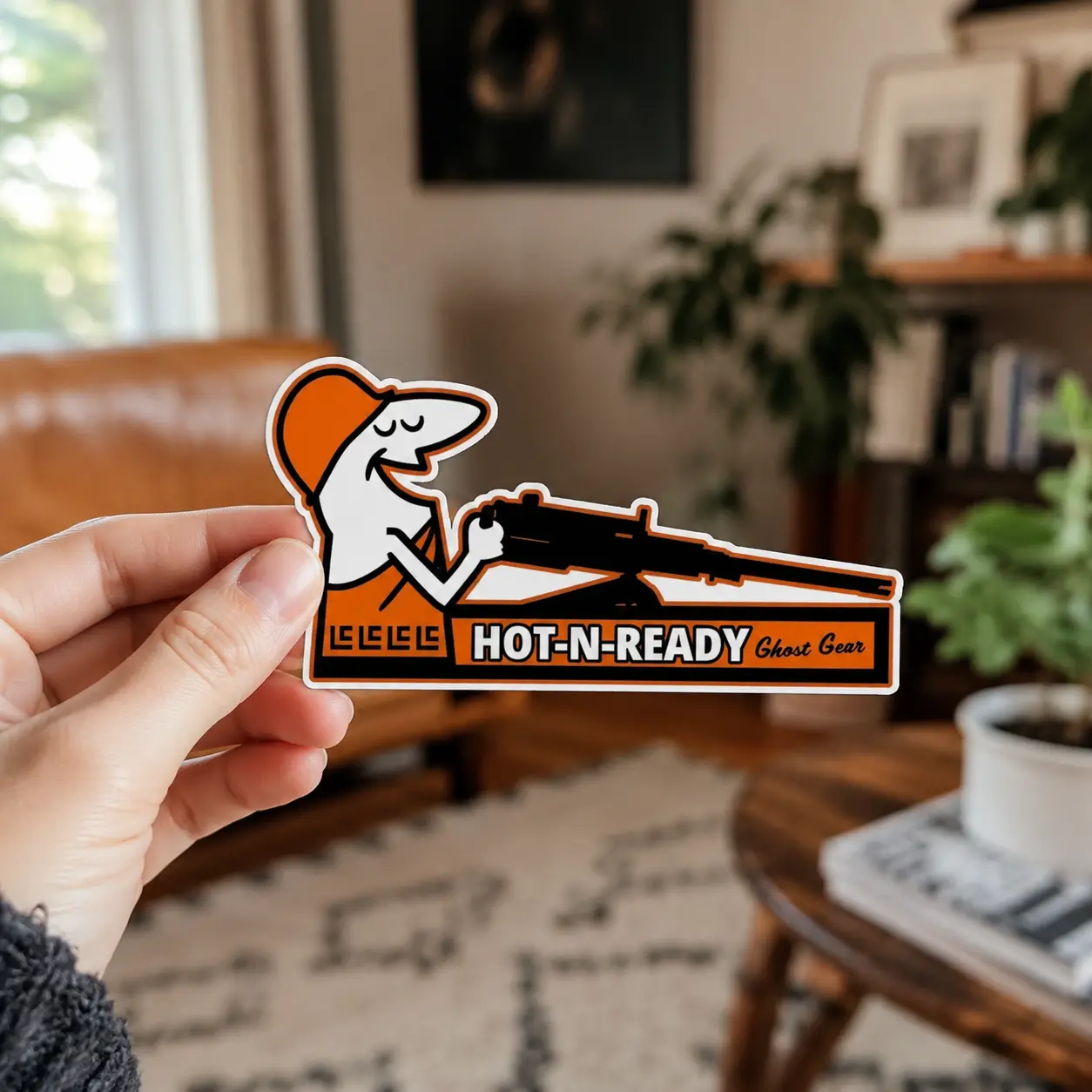 Hot N Ready Tactical Meme Sticker, Funny Sticker