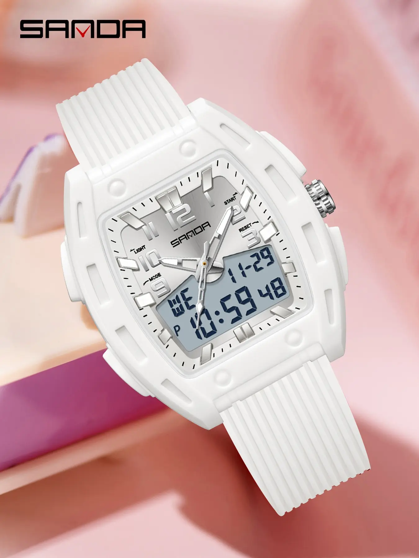 Brand Barrel shape design style Women's Sports Watch Waterproof, Luxury Lady Quartz Wristwatch, Trendy Retro Style Watches for Women, TPU strap/ABS plastic case, Fashion Trend Business Watches For Woman, Holiday Birthday Gift