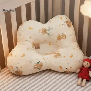 SoftTouch Breathable Newborn Pillow Baby Head Pillow Soft and Breathable Baby Cartoon Pillows to Prevent Flat Head