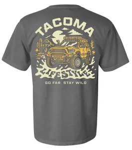 Tacoma Lifestyle Stay Wild Washed Grey Shirt