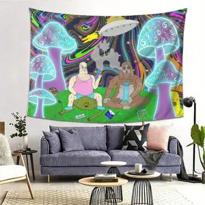 The Big Lez Show tapestry, a stylish and interesting mural with aesthetic appeal, suitable for hanging in dormitory living rooms, bedrooms, and indoor fashion themes