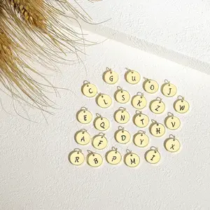 925 Sterling Silver Initial Charms Letter A-Z 925  silver  jewelry