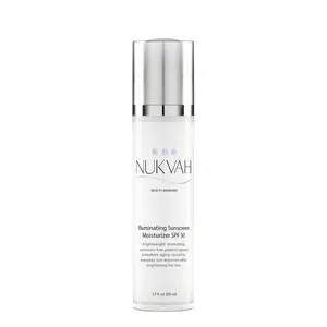 NUKVAH Illuminating Sunscreen Moisturizer SPF 30 - Lightweight Hydrating Formula with Aloe Vera & Avocado Oil for Daily Use