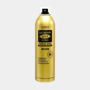 Ebin New York Wonder Lace Bond Adhesive Spray Extreme Firm Hold Sensitive 14.2oz/ 400ml