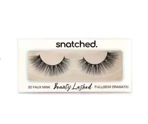 Beauty Lashed Snatched White Fierce Eye Lashes - Nano-Grip Luxelash Technology, 8mm to 16mm Length, Flattering Shape for All Eye Shapes - Eyelashes, Faux