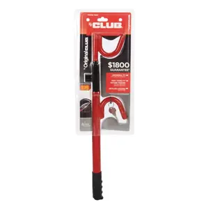 The Club 1000 Steering Wheel Lock Red