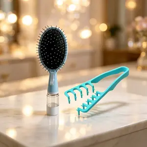 2-In-1 Spray Foam Comb & Root Lifter Clip, Scalp Care & Styling Set, Suitable for All Hair Types, Haircare Essentials