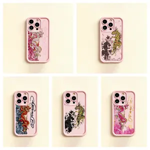 Vintage Dragon Skull Leopard Tattoo Shock-Proof Anti-Fall Phone Case Aesthetic Y2k Trendy Tiger Hardy Collage Phone Casefor iPhone 16/15/14/13/12/11/17 ProMax Plus for Samsung phones, suitable for both men and women, Perfect Gift