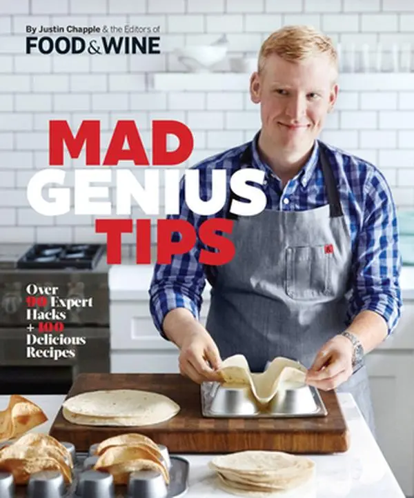 USED Book - Mad Genius Tips: Over 90 Expert Hacks and 100 Delicious Recipes by Chapple, Justin (Hardcover) - english