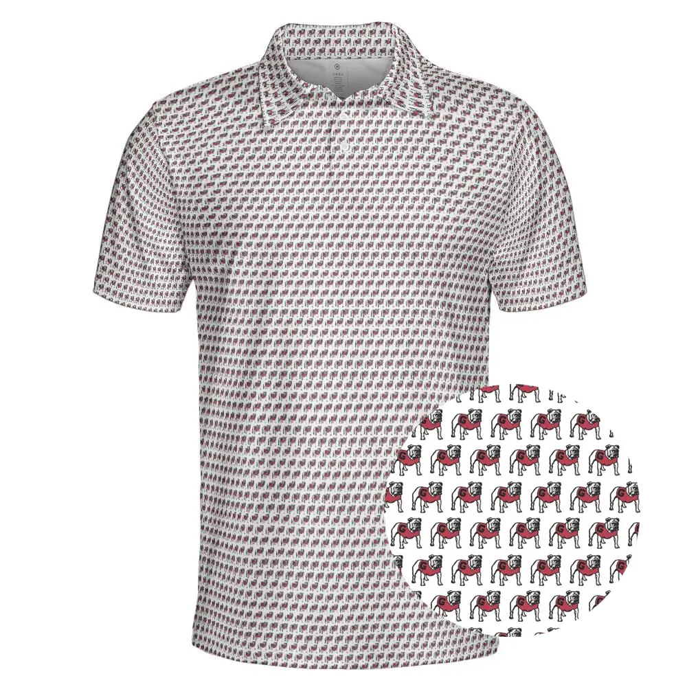Bulldogs Men’s Polo Shirt – College Football Fan Gear, Breathable Performance Polo