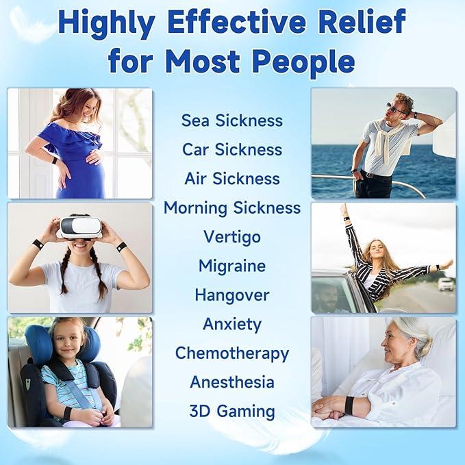 Motion Sickness nausea Bracelets for Adults and Kids pregnant women