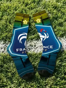 1 Pair Funny Happy France Vintage Harajuku Football Hip Hop Novelty Pattern Crew Crazy Sock Match Day Essentials