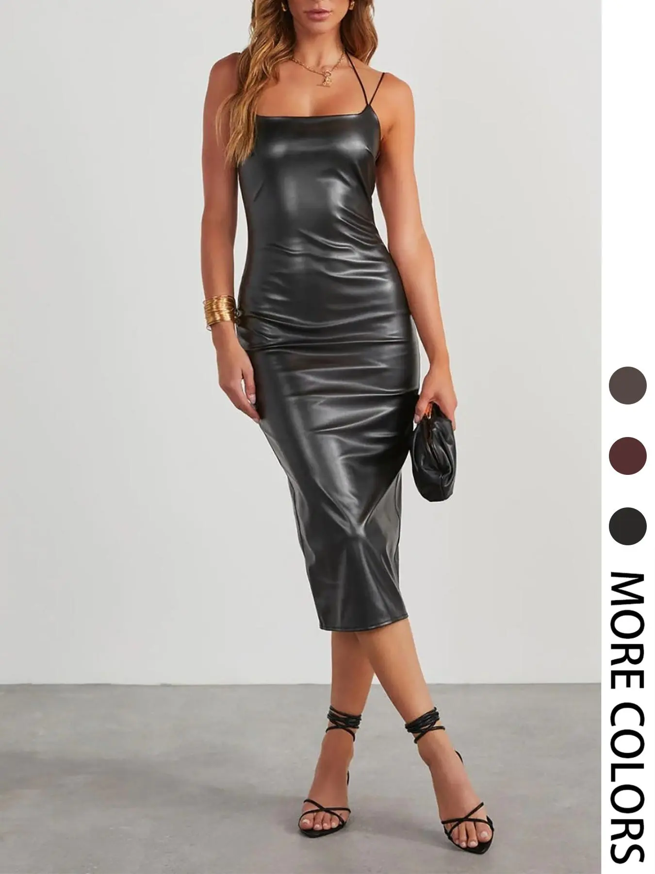 Stradivarius leather effect dress - TikTok Shop Stradivarius leather effect dress - TikTok Shop