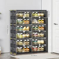 Widen and thicken Double 6 tier Black