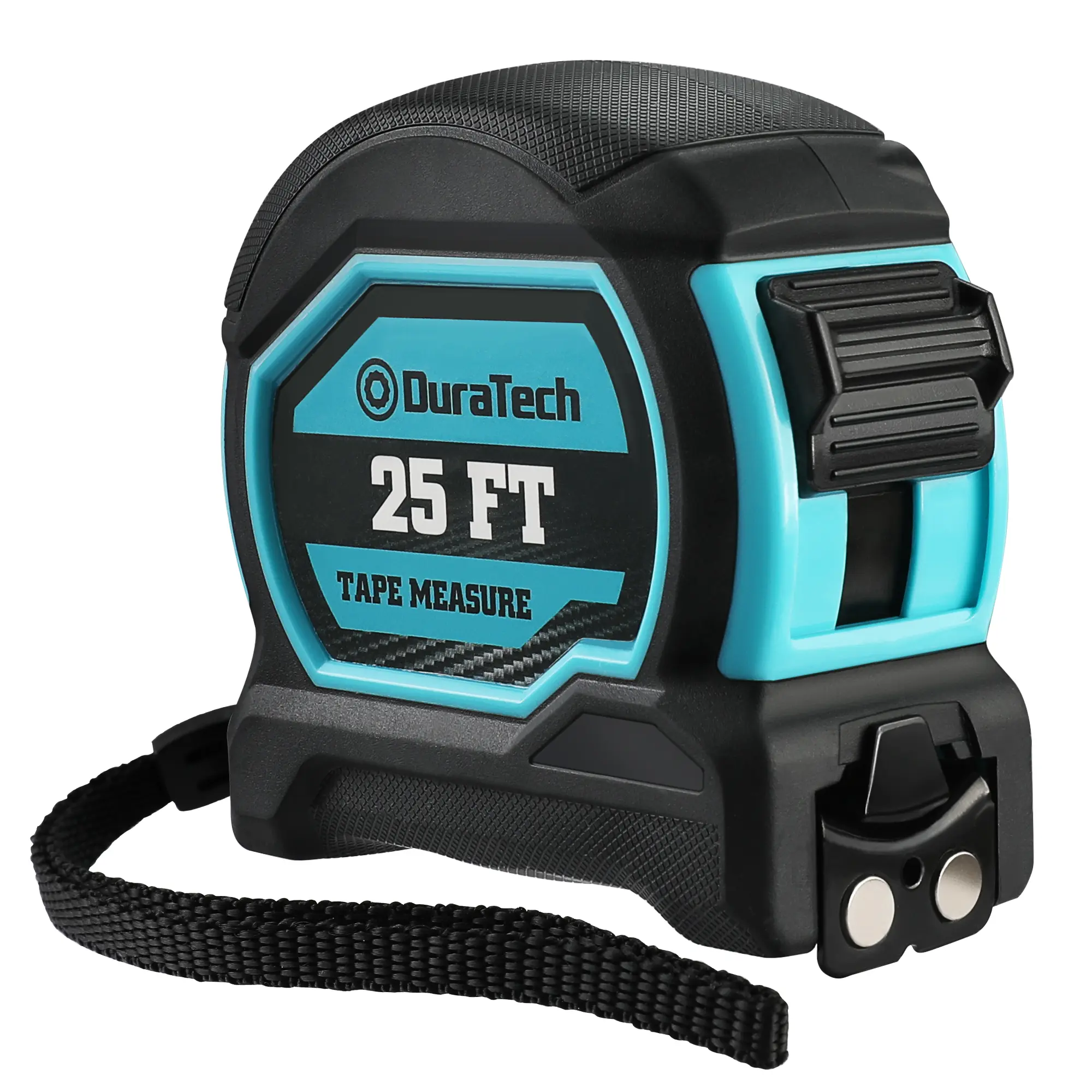 #summersale DURATECH Magnetic Tape Measure 25FT with Fractions 1/8, Retractable Measuring Tape, Easy to Read Both Side Measurement Tape, Magnetic Hook and Shock Absorbent Case for Construction, Carpenter