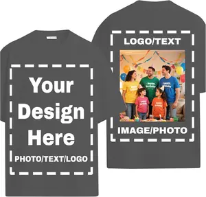 Custom T Shirts for Women Men Front & Back Personalized Tee Shirt Add Your Own Design with Image Text Logo