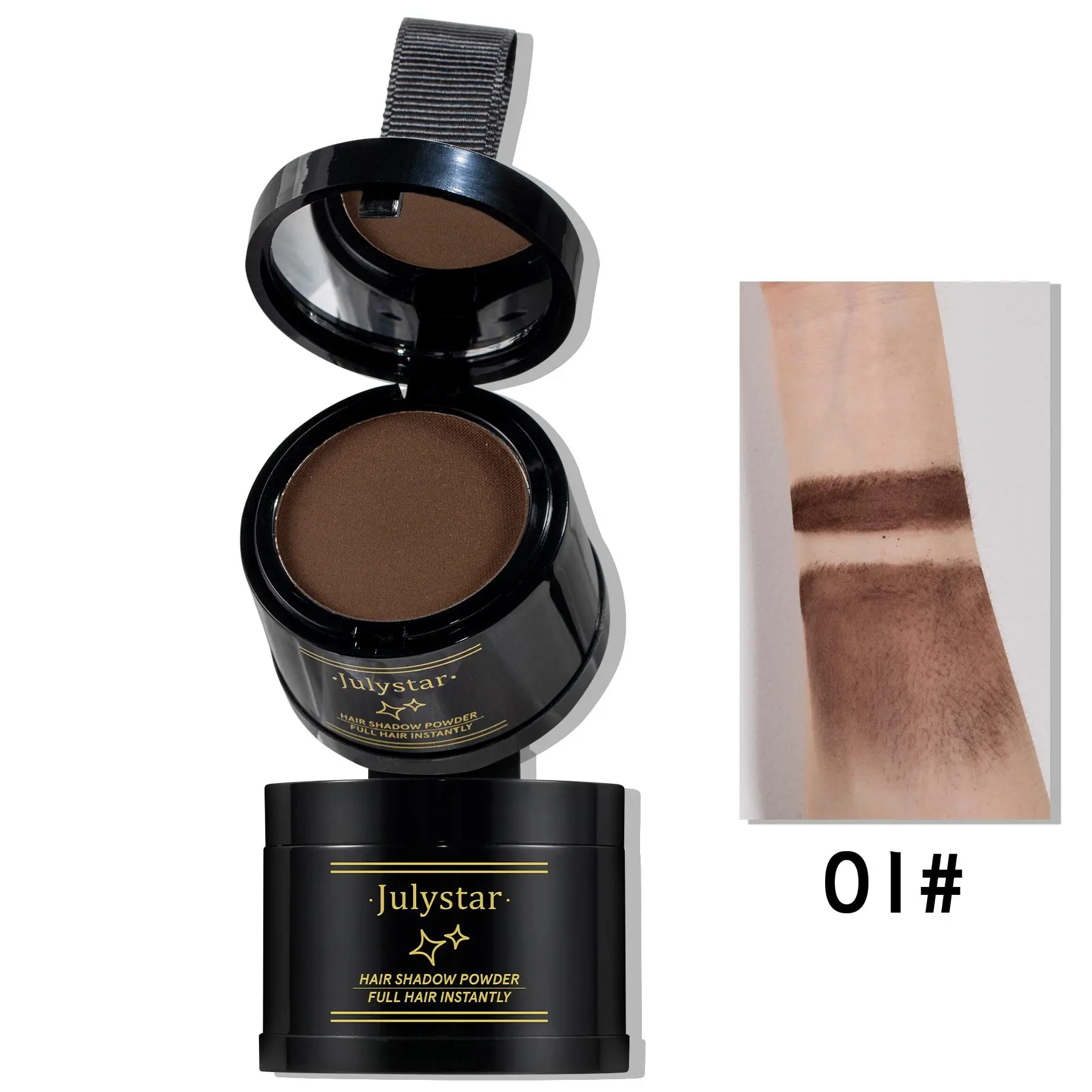 Hairline Shading Powder, 1 Count Hairline Powder, Sweat Proof Hairline Powder, Natural Hairline Powder, Makeup Powder, Cosmetic Product, Root Cover Up, Root Touch Up, Hair Touch Up For Roots