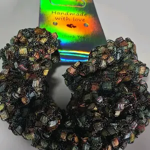 Boutique XL Handmade Crochet Hair Scrunchie   Athena