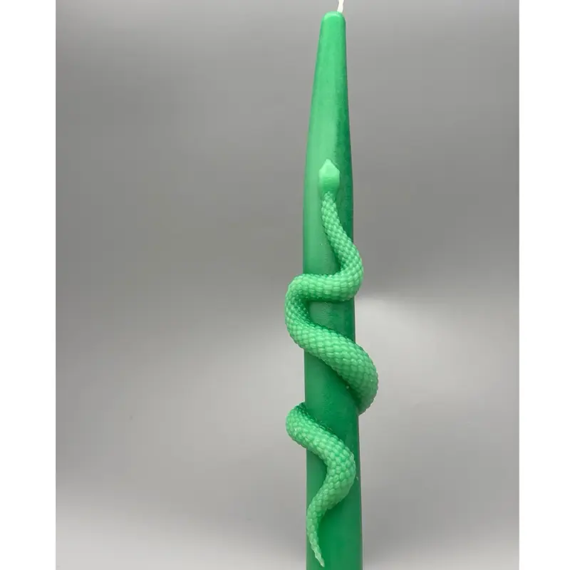 Snake Taper Candle any color non scented