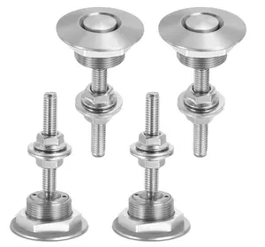 4PCS Universal Aluminum Vehicle Hood Pins, Bumper Clips, Diameter 1.25 inch Quick Release Lock Latch Bumper License Plate Lock Clip, Push Button Bonnet Fit for Auto Hood License Plate