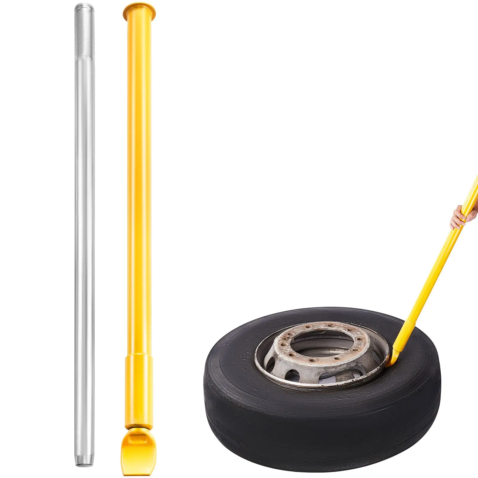 【summerfinds】VEVOR Tire Bead Breaker Slide Hammer, 46.3" Length Heavy Duty Steel Tire Bead Breaker, Portable Tire Changing Sliding Impact for Car Truck Trailer Tire Removal