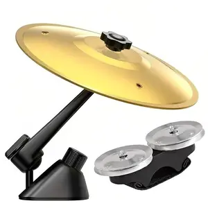 Car Collision Cymbal Air Vent Fun Driving Accessory for Music Lovers, Durable Car Dashboard Decor Fits All Vehicles, No Tools Required