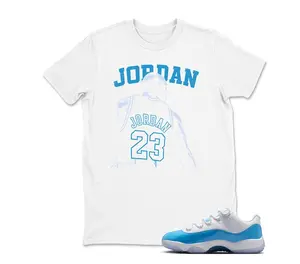 AJ11 Low Uni Blue Matching T Shirt, MJ 23 GOAT Graphic Shirt, 90s Hip Hop Tee, Gift For Women and Man, Unisex T-Shirt, Sneaker Head Gift