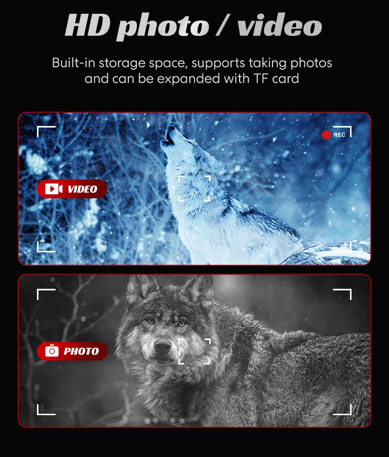 2.5K HD Digital Night Vision Goggles, 10X Zoom 7 Level IR Infrared Night Vision Monocular, 10MP Photo Video Recording, 2000mAh Rechargeable for Outdoor Hunting