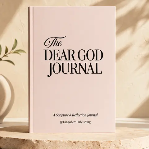 Dear God Journal – Christian Prayer & Scripture Reflection Journal | 80 Bible Verses & Guided Writing Prompts | Faith-Based Gratitude & Devotional Journal | Spiritual Growth & Prayer Book | Christian Gifts for Women & Men