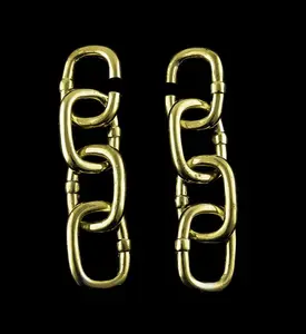 OG Chain Link Brass Ear Weights