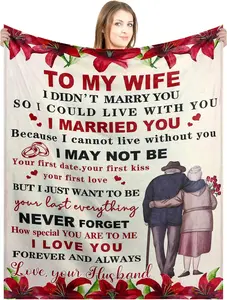 Gifts for Wife from Husband to My Wife Blanket Christmas Gifts for Wife Wedding Anniversary Valentines Day Gifts Romantic Gifts Wife Gifts for Birthday Gift Mother's Day