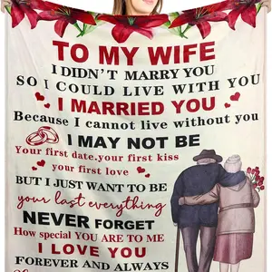 Gifts for Wife from Husband to My Wife Blanket Christmas Gifts for Wife Wedding Anniversary Valentines Day Gifts Romantic Gifts Wife Gifts for Birthday Gift Mother's Day