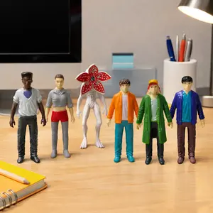 Stranger Things 6-Piece Character Figurines Set Game Models Desktop Ornaments Home Office Decoration 10-10.5cm Height