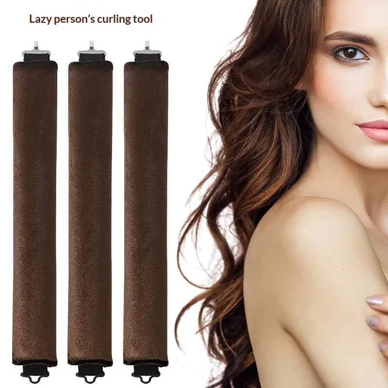 No-Heat Curling Headband, "Lazy Girl" No-Heat Silk Curler Set, Soft-Fabric Curling Wand for Long Hair, Women's Wavy Hair Styling Tool, Damage-Free Hair Styling Accessories