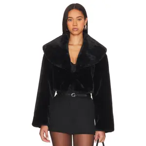 LAMARQUE Danika Cropped Jacket in Black