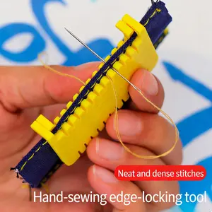 Portable Handheld Hemming Tool, Uniform Stitching Distance, Ideal for Clothing Repair & Fabric Making, Perfect for Beginners, Essential Sewing DIY Tool