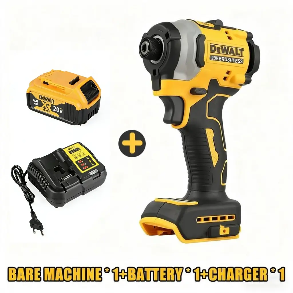 DeWalt Lithium Brushless Motor Screwdriver Electric Screwdriver Electric Hand Drill Impact Drill Combination DCF805 DCD850 New Cordless Power Tools Tool Box