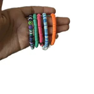 Clay beads bracelets