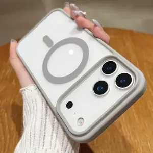 Magsafe phone case for iPhone 17 16 15 14 13 12 11 Pro Max Plus Air Protection Protector,Artistic  Decorative exquisite Phone Protector Cover, Shockproof Casing，clear black white pink gray  Premium Retro fashion case Protective Smartphone