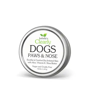 Dog Paw Balm & Nose Balm | Natural Moisturizer for Dry Cracked Paws & Nose | Lick Safe Paw Butter for Dogs | Plant-Based Dog Skin Care (PAWS & NOSE)
