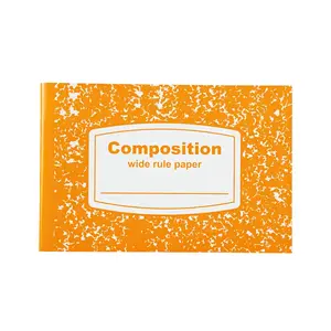 8 1/2" x 5 1/2" Wide Ruled Half-Sized Paper Composition Books - 12 Pc.
