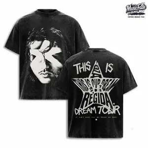 Fuerza Regida This Is Our Dream Tour Vintage Acid Wash Oversized Tee, Double Sided Corridos Tumbados Concert Shirt, Regional Mexican Music Graphic T-Shirt, Heavyweight Cotton Streetwear, Retro Latin Fan Merch Unisex Gift