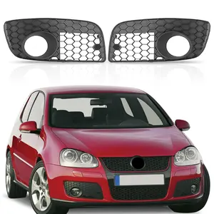 2pcs Fog Light Cover Grille Grill Left And Right Side For 2006 2007 2008 2009 Volkswagen Mk5 Jetta Gti