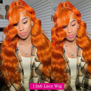 【30 Inch For Only $112] Bling Hair Colorful Ginger Oranger 13x6 Hd Transparent Lace Front Wigs Human Hair Red 99j Color Straight Wigs Burgundy Color Wig Pre Plucked With Baby Hair