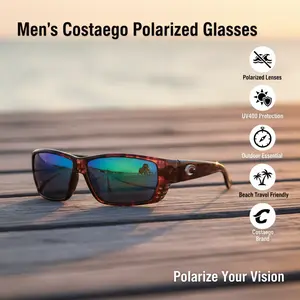 Costaego Men's Polarized Sunglasses, UV400 Protection, Outdoor Beach Travel Shades