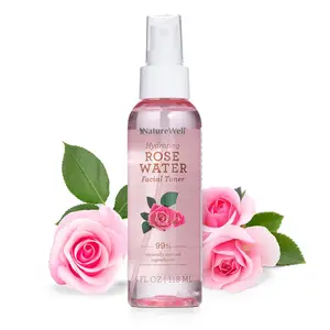 Rose Water Hydrating Facial Toner Mist for Dewy & Radiant Skin, 4 Fl Oz - Refreshing, Conditioning, Soothing, Redness Reducing - Skincare, Comfort