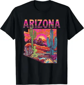 100% Cotton Arizona Flag t-shirt - Arizona Cactus Desert AZ State Pride T-Shirt