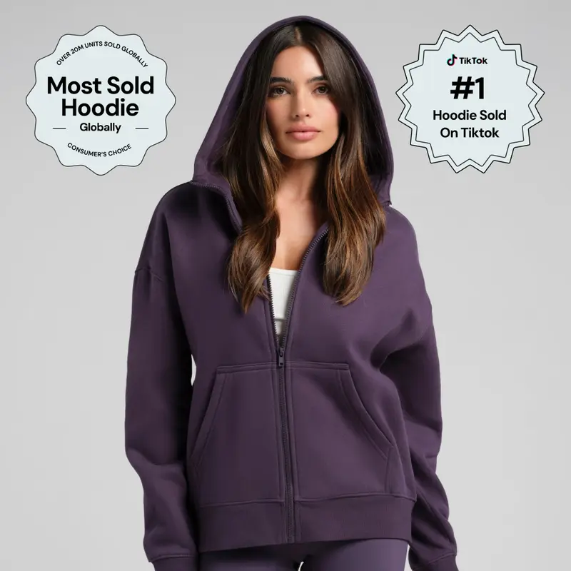 Comfrt | Basic Crop Zip Hoodie | Soft Cropped Zip Up Hoodie For Everyday Wear